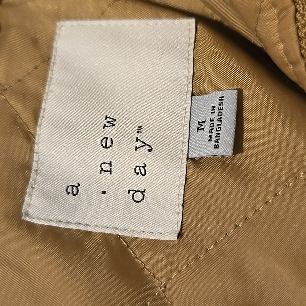 A New Day Light Brown Teddy Coat M - Picture 2 of 4